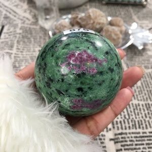 🕉Sold On Etsy!🕉Ruby in zoisite sphere